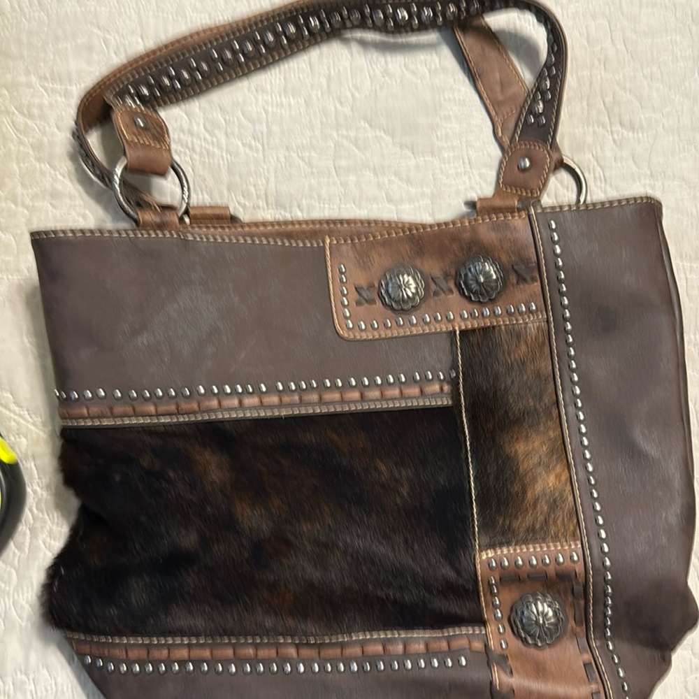 Shyanne Brown and Tan Tote Bag